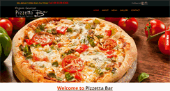 Desktop Screenshot of pizzettabar.com.au