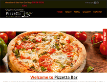 Tablet Screenshot of pizzettabar.com.au